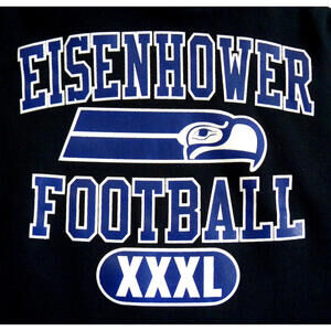 Russell Athletic Eisenhower Football Washington MI Mens Pullover Hoodie Black L